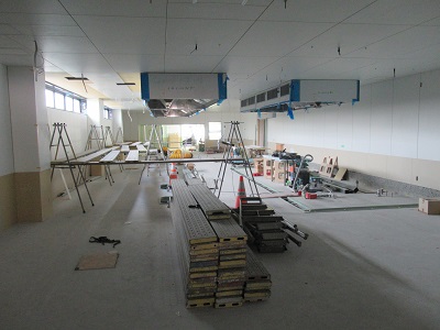 上田市第二学校給食センター改築事業令和5年8月内装工事2