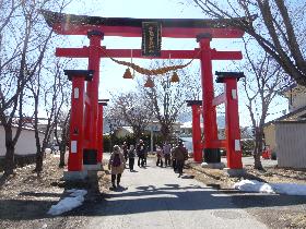 生島足島神社鳥居の画像2