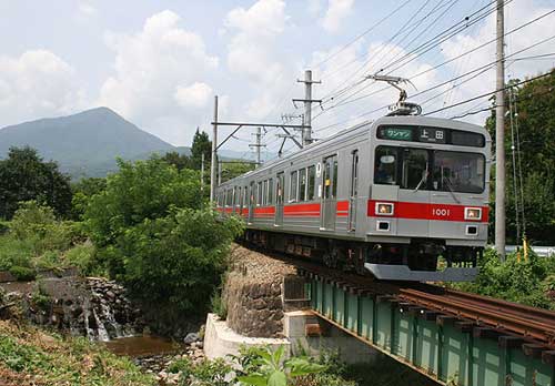 八木沢駅横の鉄橋の画像