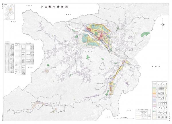 上田都市計画図