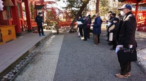 生島足島神社での実地研修