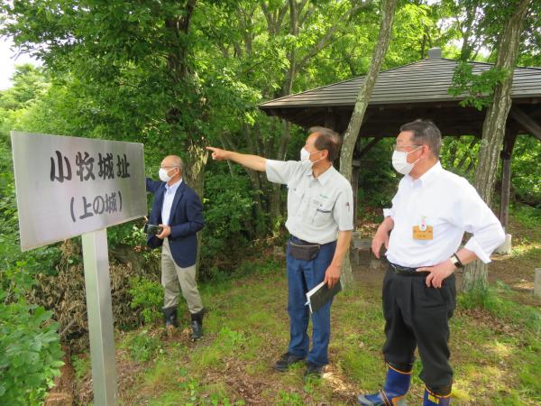 小牧山登山道整備状況