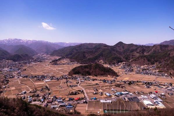 鳥羽山から望む武石の郷の画像