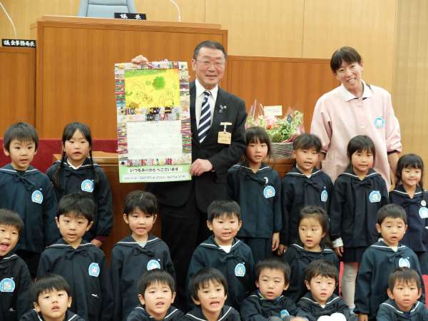 上田北幼稚園勤労感謝訪問画像