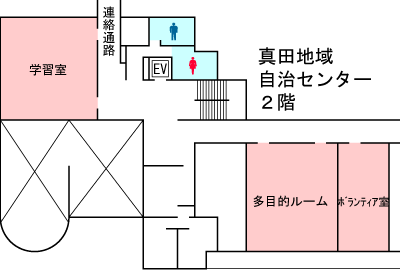 真田図書館案内図センター2F