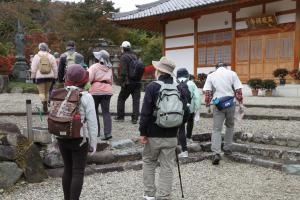 天龍寺に来た参加者たちの様子