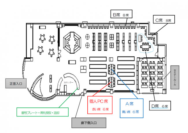 学習席配置図