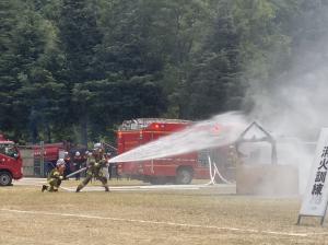 消火訓練の写真