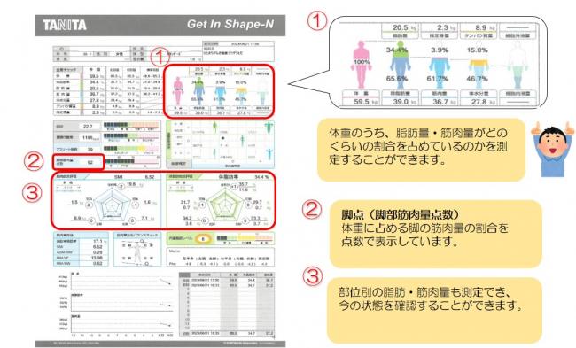 体組成測定結果表