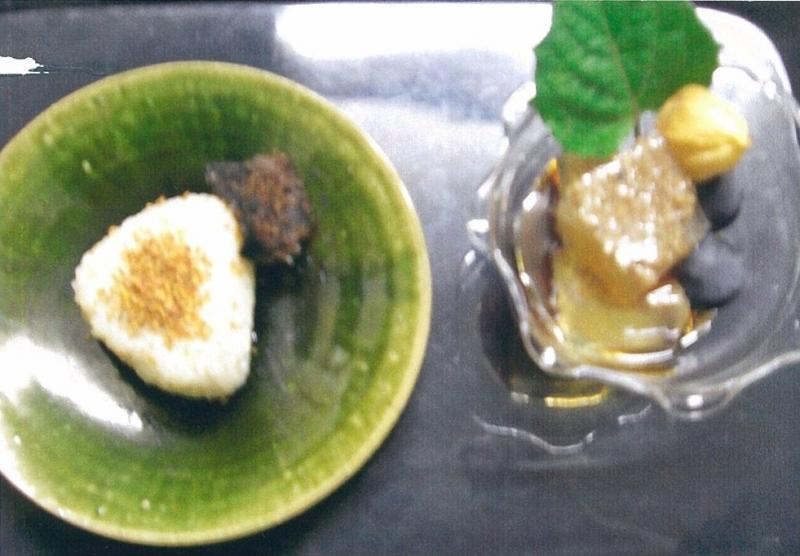 ダッタン蕎麦のおむすびと長門味噌