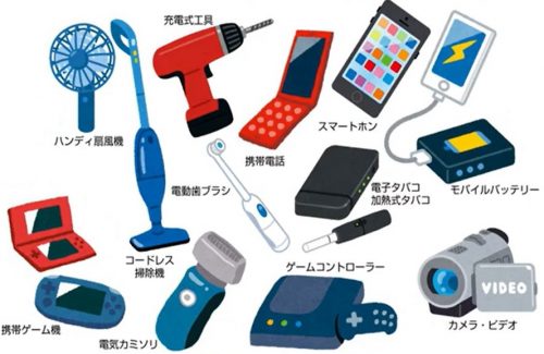 リチウムイオン電池が使われている製品