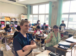 学校交流の様子