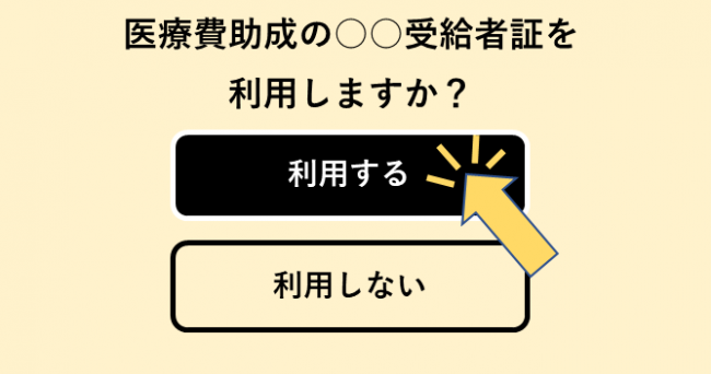 医療費助成資格確認イメージ
