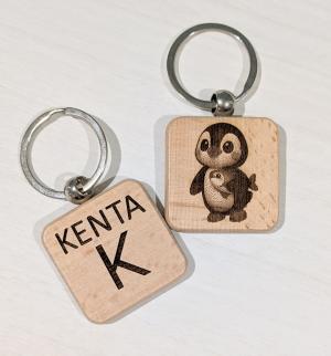 実際に作成されたキーホルダーの画像