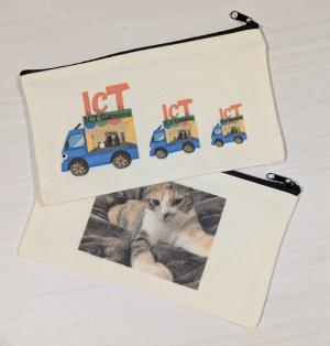 実際に印刷したポーチの画像