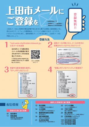 メール配信PRチラシ表面