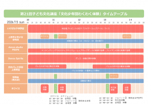 R8子ども文化講座タイムテーブル