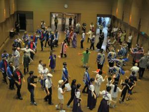全員で丸子ドドンコを踊りました