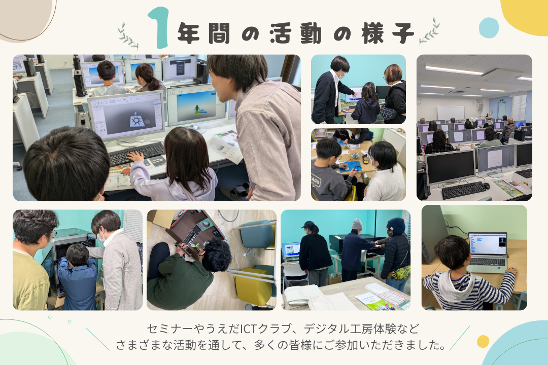 1年間の活動の様子の記録写真