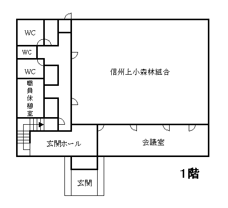 上小森林センター1階平面図