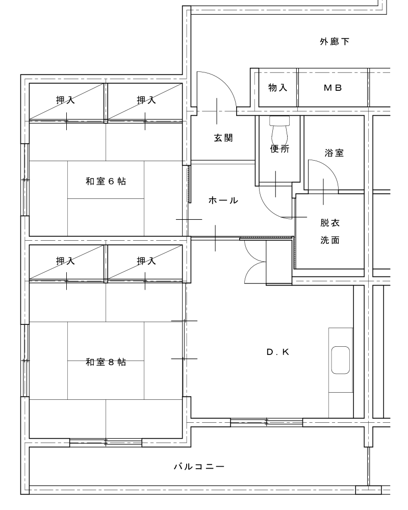 中丸子第2団地2DKY