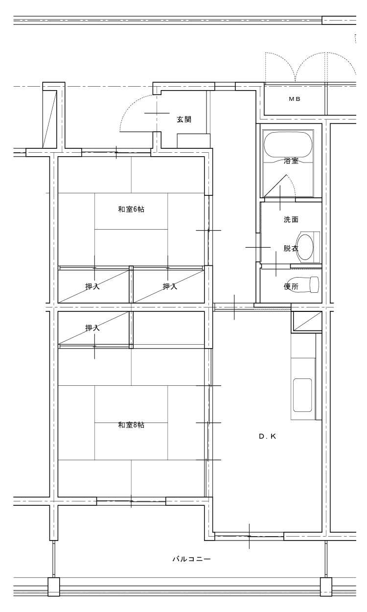 上丸子団地2DKY