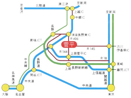 交通案内図の画像