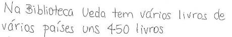 上田情報ライブラリーには、いくつかの言語で書かれた450冊の絵本があります（ポルトガル語）