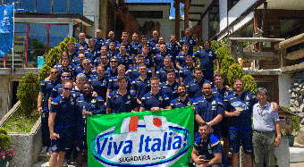 イタリア代表チーム集合写真