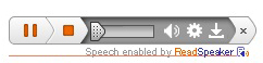 音声読み上げツールバーの画像
