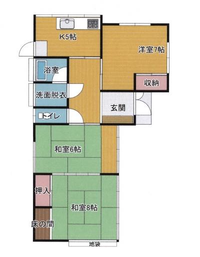 管理番号:1253(物件番号:UR-0176)の間取り
