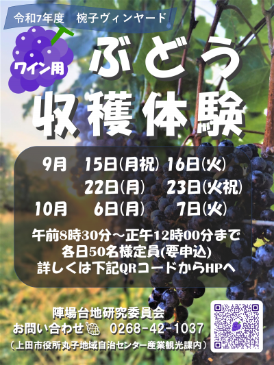 収穫体験 チラシ