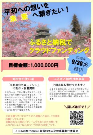 クラウドファンディングチラシ