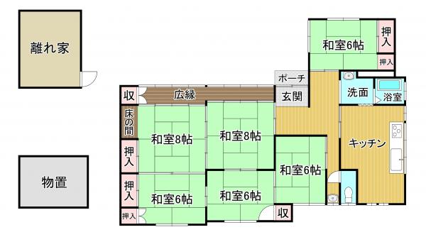 管理番号:1264(物件番号:UR-01198)間取り