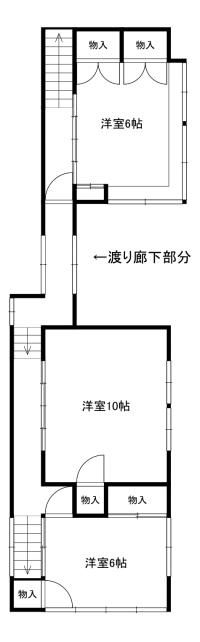 管理番号：5217（物件番号：UL-0240）間取り2階