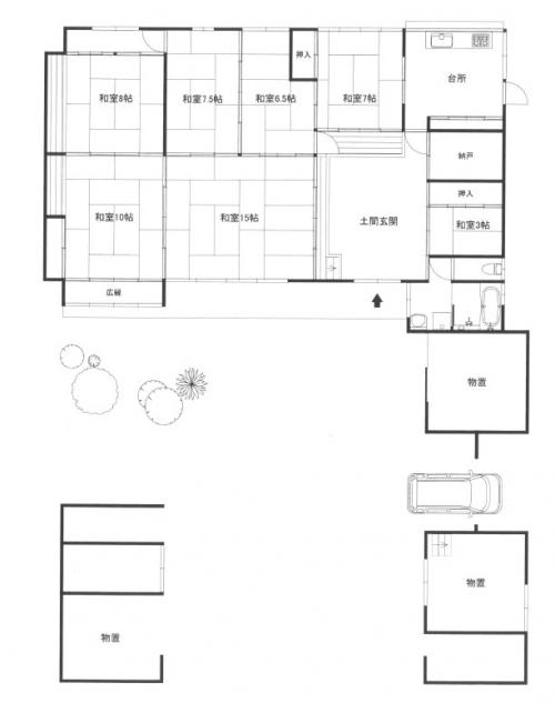 管理番号：3262（物件番号：UL-0283）間取り