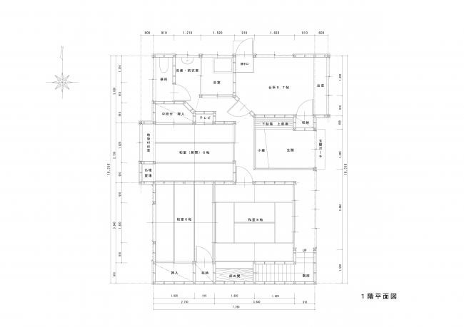 管理番号：3232（物件番号：UL-0211）の1階間取り