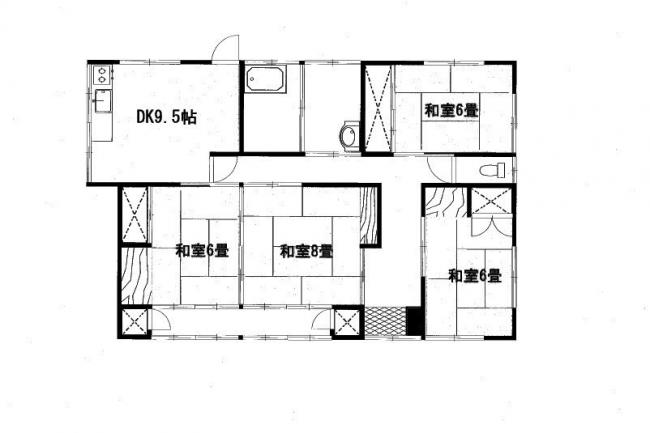 管理番号：4066（物件番号：UR-0066）の間取り