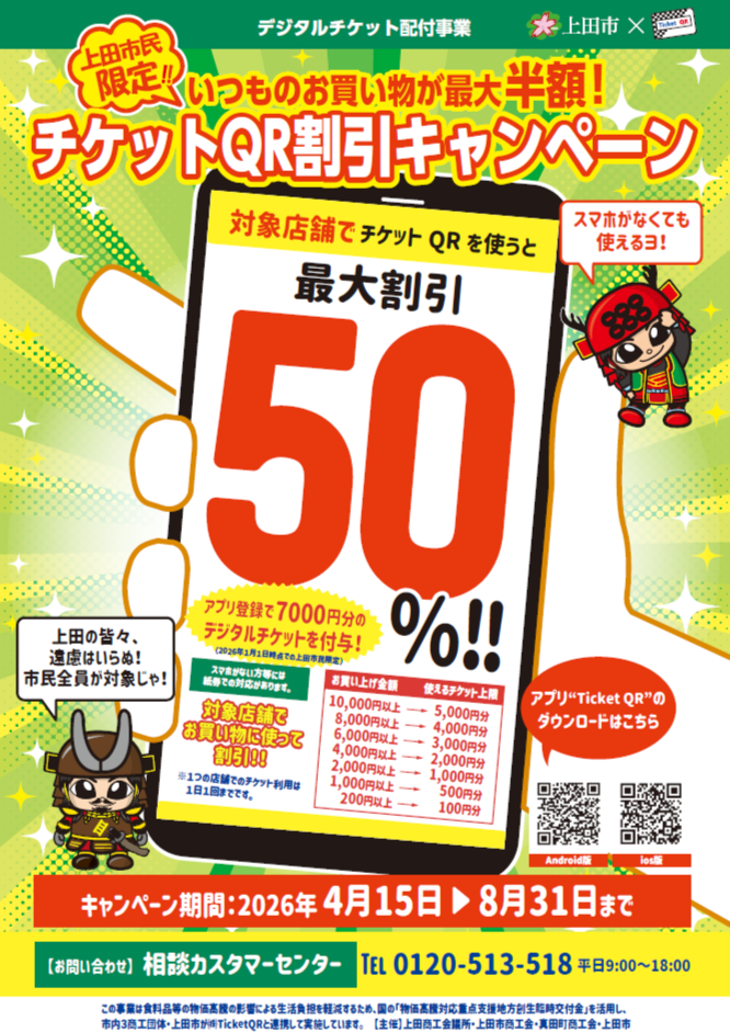 デジタルチケット配付事業について～チケットQR割引キャンペーン