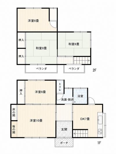 管理番号:4241(物件番号:UR-0210)間取り図