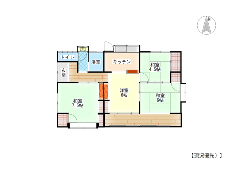 管理番号：3271（物件番号：UL-0305）の間取り