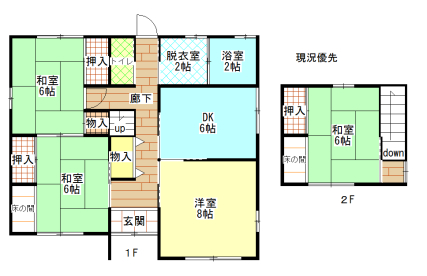 管理番号：2296物件番号：UL-0312）間取り