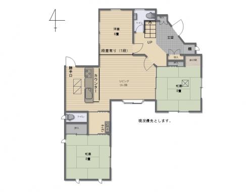 管理番号:2292(物件番号:UL-0307)の1階間取り