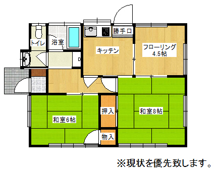 管理番号：1212（物件番号：UR-0115）の間取り