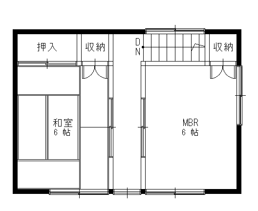 管理番号：5214（物件番号：UL-0215）の2階間取り