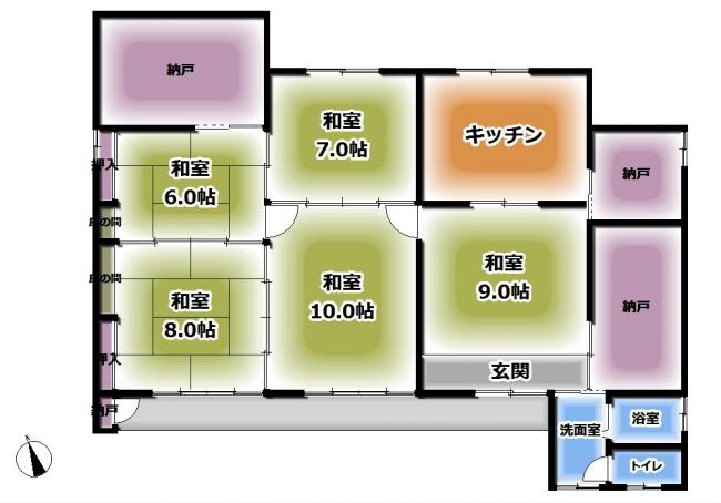 管理番号：2052（物件番号：UL-0052）の間取り